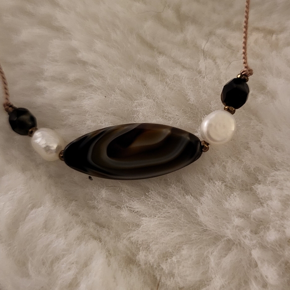 Neutral Knot Necklace - Picture 2 of 6